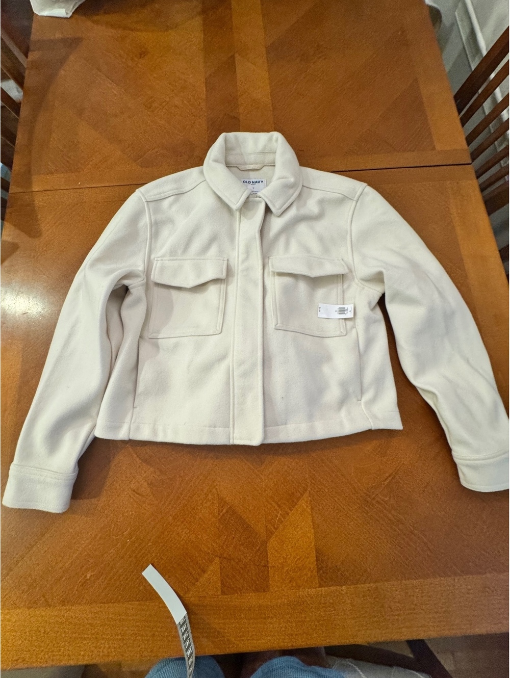 Old Navy Women's Cream Car Coat Medium nwt 3106
